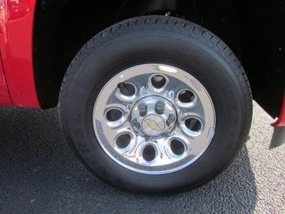 chevrolet silverado 1500 2011 red pickup truck ls flex fuel 8 cylinders 2 wheel drive automatic 62863