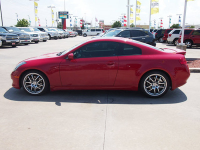 infiniti g35 2007 red coupe gasoline 6 cylinders rear wheel drive automatic 77388