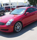 infiniti g35 2007 red coupe gasoline 6 cylinders rear wheel drive automatic 77388