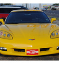 chevrolet corvette 2009 yellow coupe gasoline 8 cylinders rear wheel drive standard 77590