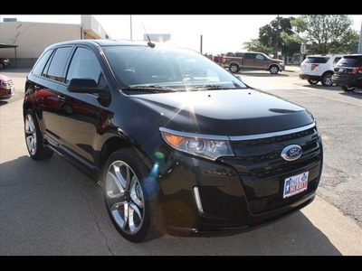 ford edge 2013 black suv sport gasoline 6 cylinders front wheel drive automatic 75142