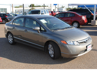 honda civic 2008 gray sedan gasoline 4 cylinders front wheel drive automatic 78501