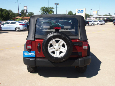 jeep wrangler 2009 red suv x gasoline 6 cylinders 4 wheel drive automatic 76049