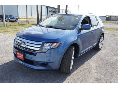 ford edge 2010 blue suv sport gasoline 6 cylinders front wheel drive automatic 78550