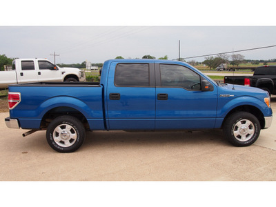 ford f 150 2010 blue xlt gasoline 8 cylinders 2 wheel drive automatic with overdrive 77864