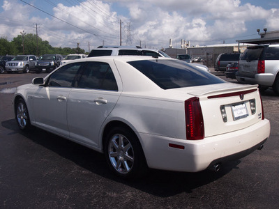 cadillac sts 2005 white sedan gasoline 6 cylinders rear wheel drive shiftable automatic 77074
