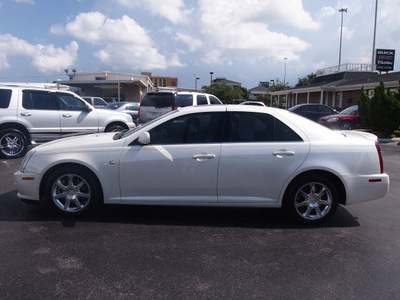 cadillac sts 2005 white sedan gasoline 6 cylinders rear wheel drive shiftable automatic 77074