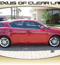 lexus ct200h 2012 red hatchback hybrid 4 cylinders front wheel drive automatic 77546