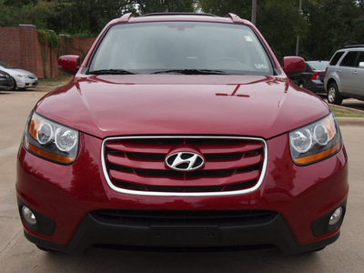 hyundai santa fe 2011 red limited gasoline 6 cylinders front wheel drive automatic 75080