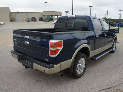 ford f 150 2010 dk  blue lariat super crew flex fuel 8 cylinders 2 wheel drive automatic 75119