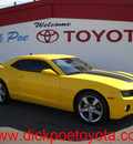 chevrolet camaro 2010 yellow coupe lt gasoline 6 cylinders rear wheel drive automatic 79925