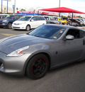 nissan 370z 2009 gray coupe gasoline 6 cylinders rear wheel drive standard 79925