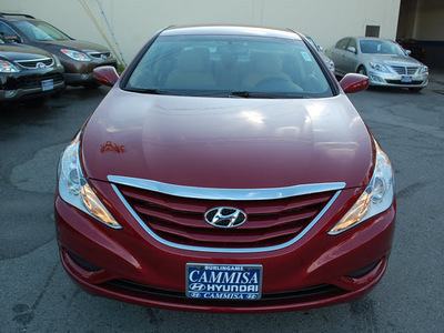 hyundai sonata 2012 dk  red sedan gls gasoline 4 cylinders front wheel drive automatic 94010