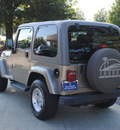 jeep wrangler 2004 beige suv sahara gasoline 6 cylinders 4 wheel drive automatic 27616