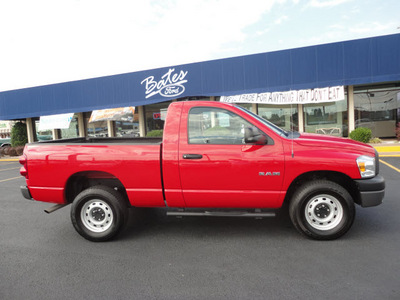 dodge ram 1500 2008 red pickup truck st gasoline 8 cylinders 4 wheel drive automatic 37087