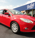 ford focus 2012 red sedan se flex fuel 4 cylinders front wheel drive automatic 37087