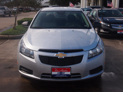 chevrolet cruze 2013 silver sedan ls auto gasoline 4 cylinders front wheel drive shiftable automatic 77566