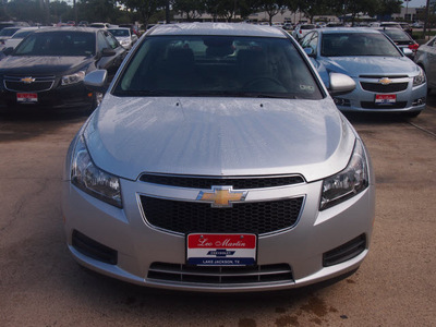 chevrolet cruze 2012 silver sedan eco gasoline 4 cylinders front wheel drive shiftable automatic 77566