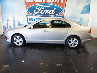 ford fusion 2012 silver sedan se gasoline 4 cylinders front wheel drive automatic 75062