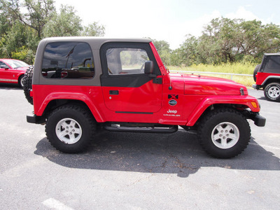 jeep wrangler 2005 red suv x gasoline 6 cylinders 4 wheel drive automatic 78016