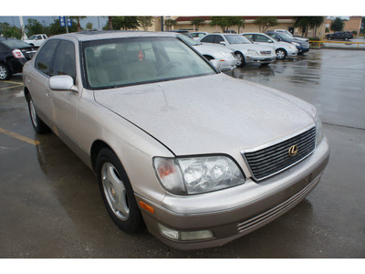 lexus ls 400 1998 beige sedan gasoline v8 rear wheel drive automatic 77039