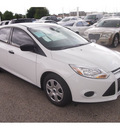 ford focus 2012 white sedan s flex fuel 4 cylinders front wheel drive automatic 77074