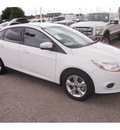 ford focus 2013 white sedan se flex fuel 4 cylinders front wheel drive automatic 77074