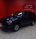 toyota highlander 2006 dk  blue suv gasoline 6 cylinders all whee drive automatic with overdrive 76116