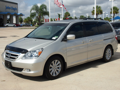 honda odyssey 2007 silver van touring gasoline 6 cylinders front wheel drive automatic with overdrive 77065