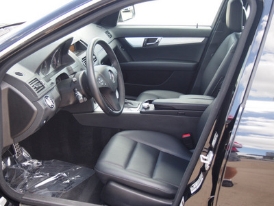mercedes benz c class 2009 black sedan c300 4matic luxury gasoline 6 cylinders all whee drive autostick 77065