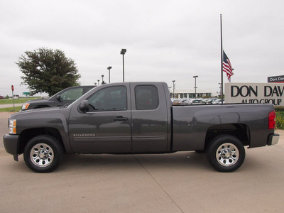 chevrolet silverado 1500 2010 dk  gray pickup truck ls flex fuel 8 cylinders 2 wheel drive automatic 76018