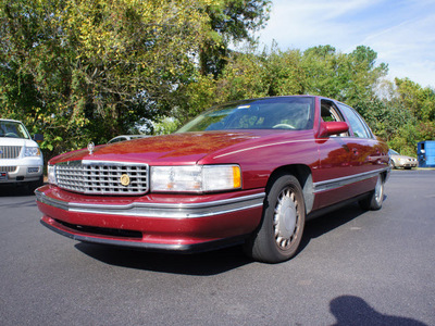 cadillac deville 1996 red sedan gasoline v8 front wheel drive automatic 27330
