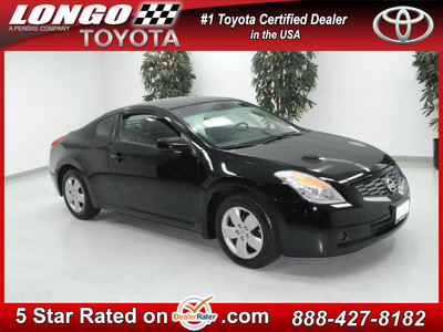 nissan altima 2008 black coupe 2 5 s gasoline 4 cylinders front wheel drive 6 speed manual 91731