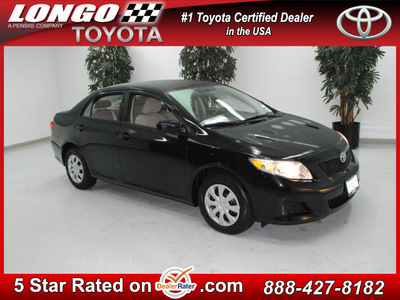 toyota corolla 2010 black sedan le gasoline 4 cylinders front wheel drive automatic 91731