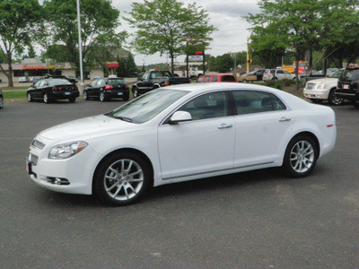 chevrolet malibu 2011 white sedan ltz 4 cylinders automatic 55124