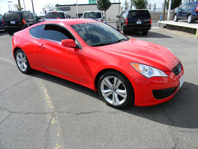 hyundai genesis 2011 red coupe gasoline 4 cylinders rear wheel drive standard 79925