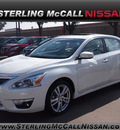 nissan altima 2013 white sedan 3 5 sv gasoline 6 cylinders front wheel drive shiftable automatic 77477