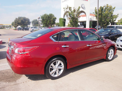 nissan altima 2013 red sedan 2 5 sv gasoline 4 cylinders front wheel drive shiftable automatic 77477