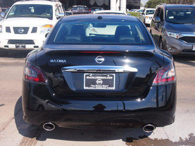 nissan maxima 2012 black sedan 3 5 sv gasoline 6 cylinders front wheel drive shiftable automatic 77477