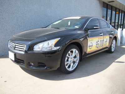 nissan maxima 2012 black sedan 3 5 sv gasoline 6 cylinders front wheel drive cont  variable trans  75150