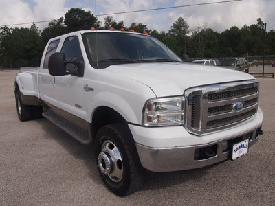 ford f 350 super duty 2005 white king ranch diesel 8 cylinders 4 wheel drive automatic 77375