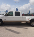 ford f 350 super duty 2005 white king ranch diesel 8 cylinders 4 wheel drive automatic 77375