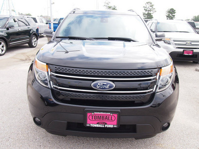 ford explorer 2013 black suv limited flex fuel 6 cylinders 2 wheel drive automatic 77375