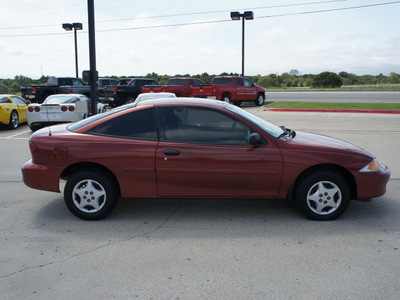 chevrolet cavalier 2001 red coupe gasoline 4 cylinders front wheel drive automatic 76087