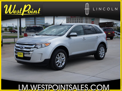 ford edge 2012 silver limited gasoline 6 cylinders front wheel drive automatic 77043