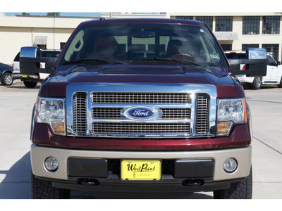 ford f 150 2010 dk  red king ranch flex fuel 8 cylinders 4 wheel drive automatic 77043