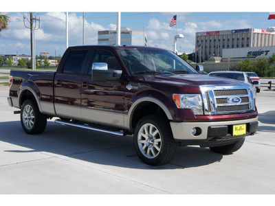 ford f 150 2010 dk  red king ranch flex fuel 8 cylinders 4 wheel drive automatic 77043