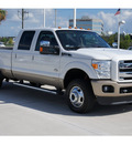 ford f 350 super duty 2011 white king ranch biodiesel 8 cylinders 4 wheel drive automatic 77043
