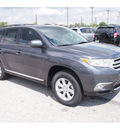 toyota highlander 2012 gray suv gasoline 6 cylinders front wheel drive automatic 77074