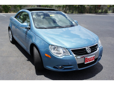 volkswagen eos 2008 lt  blue coupe 2 0 t gasoline 4 cylinders front wheel drive automatic 78501